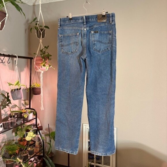 Lee Relaxed Fit Jeans Fleece Lined Distressed Denim Pants 31x30 - Picture 3 of 4